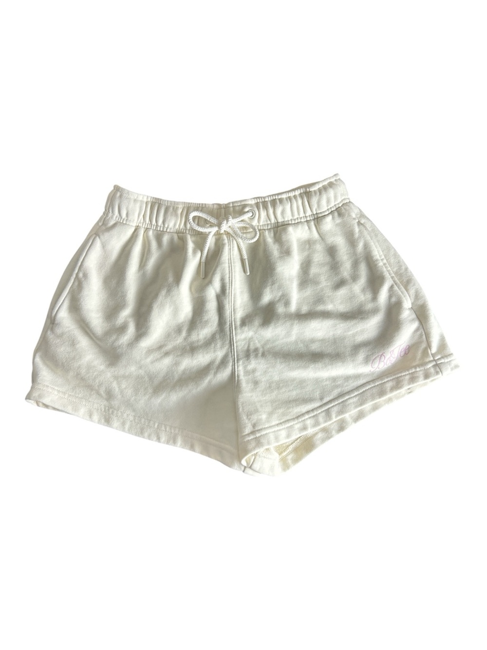 Bo & Tee Sweat Shorts in Eggshell Size S